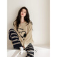 Benny Bear Beiyan Autumn and Winter Coral Velvet Couple Pajamas Women's Snoopy Warm Home Clothes Loose Men's Half Velvet Suit F60435 Women's L Size