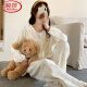 
LangSha confinement clothing spring, autumn and summer postpartum thin pure cotton gauze pregnant women pajamas breastfeeding and feeding home clothes pure cotton gauze: A1047 L Recommended 115-130 Jin [Jin equals 0.5 kg] wear]