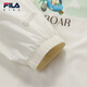 FILA Children's Sun Protection Clothing 2025 Autumn New Boys Hooded Woven Jacket Vanilla Gray-GY 120