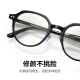 帕森防蓝光眼镜女 时尚素颜黑框显白防手机电脑辐射眼镜框男15833 钢琴黑