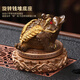 Shi Jian said that high-end boutique products can raise the golden toad that attracts wealth, tea pet ornaments, tea set accessories, luminous backflow fragrant tea play ornaments, small golden toad that attracts wealth (gold)