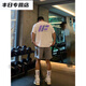 TYBURN重磅棉2025短袖T恤cleanf简约休闲宽松潮流夏季百搭ins 白色短袖(前后D9737) S 建议（90-110斤）