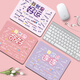 Fansong Creative Text Maus Pad Computer Office Desktop Pad Girls INS Keyboard Pad einfach Student Desk Pad Mouse Pad Office Game Maus-Pad kleiner Square Maus-Pad MV-1478 4mm 260x210mmmm