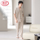 Langsha 2025 Nouveau pyjamas pour hommes Coton mince pantalon à manches courtes minces vêtements de maison d'été Suit F-9856 L