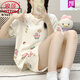 浪莎（LangSha）2025新款睡衣女夏季短袖小个子两件套装韩版套头学生家居服春夏天 1049 M 【建议体重75-95斤】