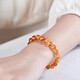 DL 1998 Fat Donglai same style amber single bead natural beeswax amber loose bead amber round bead bracelet bead with bead bracelet size about 10mm 1 piece