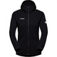Mammoth (Mammut) Solid Color Logo Print Kapuzenzipper Langarmjacke für Frauen schwarz xs