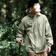 Li ning Windbreaker Jacke Herren 2024 Autumn Fitness-Serie Trendy Casual Sports Winddosiger mit Kapuze vielseitiger Sportbekleidung kaltes Sandelholz AfDT753-6 xxl