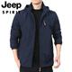 Jeep Spirit Outdoor Men's Jacket Otoño e Invierno 2025 Nuevo ropa de otoño de los hombres de mediana edad más chaqueta de vellón Primavera y otoño