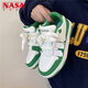 NASA XVVX板鞋男生ins超火港风小众情侣运动休闲鞋子新款潮流百搭滑板男鞋 6630-白绿色 42