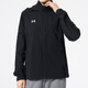 Under Armour Chaqueta oficial Spring Spring New Woven Chaqueta Sportswear al aire libre a prueba de viento a prueba de agua Top de entrenamiento negro Sportswear M