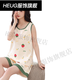 HUG Sweet Dream Pyjamas bevorzugt Weste Letter Bear 2025 Sommer-Frauen-Brust-Upgrade Ins können wir Pyjama F9855 M 75-95jin tragen [Jin gleich 0,5 kg]