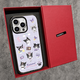 
CASETIFY joint brand Kulomi letter magnetic suction MagSafe couples suitable for iPhone16promax mobile phone case Apple 15plus premium sense 14pro anti-fall 13 transparent protective case CASE [CS#12171 Kulomi Feitian] upgraded version black frame + iPhone
