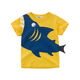 TTPMER Summer Boy Kurzarm T-Shirt Cotton Cartoon Dinosaurier Design Ins Style 9716 Militärblau 120