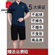 Pierre CARDIN 2025 new middle-aged and elderly casual sportswear suit men's summer short-sleeved shorts dad's summer ice silk two-piece set 723 dark green L [recommended 100-120 Jin [Jin equals 0.5 kg]] Free shipping insurance