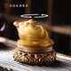 When the water changes color, the Golden Toad will change color. Tea pet ornaments, tea tray, tea ornaments, Kung Fu tea set accessories, gift box. The Golden Toad, the Fortune.