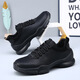 
NOSSKISS International Luxury Brand Men's Shoes 2025 New Leather Sports and Casual Shoes Summer Hollow Breathable Soft Sole Hiking Shoes Black [Hidden Breathable] 40 Equal to Sports Shoes 41 Size