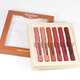 Hengfang H Kapsel Lippenstift Drei-Farben Lipstick Set Lippenstift Studentin Lipstick Chinesischer Stil Schönheit H144 9855A Lippen + Handschutz (Strawberry)