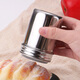 Gongda 304 stainless steel seasoning jar duster barbecue powder jar sprinkler pepper bottle coffee sieve cylinder flour sifter 304 large - diameter 6.5 height 12cm