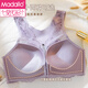 Modal einstellbare Unterwäsche Frauen 2025 Neue vordere Open-Buck-Top-Schlinge Anti-Sagen-Sammeln schöner Rücken-BH-Set Purple [Single Package] M 34/75Ab Push Cup Dünn und Dicke ca. 2,0 ° C