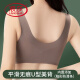 浪莎（LangSha）无痕美背内衣女无钢圈背心式运动文胸罩舒适聚拢夏季薄款夏天奶罩 2件装：肤色+卡其 M (80-100斤)