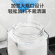 Mengting seasoning box salt shaker glass seasoning jar set household seasoning bottle kitchen stainless steel lid seasoning jar