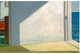 靠海的房间霍普爱德华装饰画客厅书房卧室酒吧画 窗前站女 30*4035mm厚白色外框