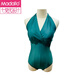 
Modal sexy bikini one-piece swimsuit for women summer 2025 new slim and gathering hot spring swimsuit 12213 brown S [suggested 80-90Jin [Jin equals 0.5 kg]]