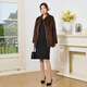 Winter Home Brand Fur 2025 Neu importiertem Nerzmantel für Frauen ganzer Nerz mittelgroßer Stehkragen Nerzmantel für Frauen Schultern. Kaffee l 100jin [Jin ist 0,5 kg] -120jin [Jin ist 0,5 kg]