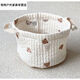 Winsio ins Nordic style cotton baby diaper clothes storage basket children's toys sorting bag basket bedside storage bag beige large olive sorting bag