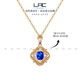 LACLAC jewelry 18k gold sapphire pendant (1g 18k gold chain included) main stone about 0.2 carats