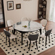 
Gujiajiajia furniture 2025 new small apartment microcrystal stone retractable dining table super crystal stone household solid wood square radius 9905# solid wood retractable table 9905# solid wood retractable 76cm 148X90X