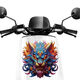 Litian domineering colorful faucet stickers electric vehicles motorcycle scratches decoration stickers living room entrance domineering zodiac dragon SS6627 without background Long side 15cm is a little larger than mobile phone