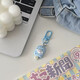 Keychain mignon caricatures amusant inscripte simululay play pendant girl couple meilleur ami sac à dos accessoires cadeau 1 paquet (modèle aléatoire)