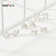 Sanfu 925 silver lace garden earrings pair, elegant sweet jewelry accessories earrings 843738 9230 1 gram