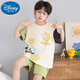 Disney Pajamas Pajamas Niños de manga pura algodón de algodón de verano delgado dibujos animados de aire acondicionado para el aire acondicionador de ropa para el hogar [algodón puro] 691 huevo 120 cm