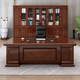 Rongjiang boss desk office desk simple modern manager desk wood veneer executive desk president desk 2 meters desk + chair