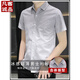 Vancl Ice Seide kurzärärmiges Hemd Herren Sommerstil-Verlaufsfarbe Casual Hemd halbärmeliges Quadratzinzoll-Hemd ohne Bügel und Anti-Falten [2 Stücke] 843 Gray + 844 Green M