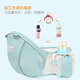 布兜妈妈【新品】婴儿背带宝宝腰凳前抱式多功能轻便儿童坐凳护腰抱娃神器 杜若蓝
