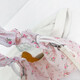 2025 Neue kleine und frische Tasche für Frauen mit Schleifen und Blumenpendelpendel-Einkaufstasche Faltenwolkenbeutel One-Shoulder Crossbody Bag QP-77007# Pink