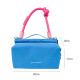 Neue multifunktionale Sport- und Freizeitbeutel wasserdichte Crossbody-Bag Kessel-Tasche im Freien modische Bergstasche Lake Blau + Schwarz-Weiß-Doppelring + Rose Red Hand Seil gleich groß