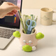 Qile birthday gift for women without anxiety Pen holder Teacher's Day souvenir desk decoration for school season workstation decoration (keep it easy)
