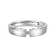 Zhou Dajin CHOW TAI KINGpt950 platinum promise ring for men and women, exquisite, simple, fashionable opening, adjustable Valentine's Day gift, promise ring 4.64g