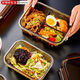 
Lock Lock Glass Lunch Box Microwave Heating Special Bowl Office Worker Bunbox Lunch Box Fruit Sealed Separation Fresh Preservation Box (Best Selling Set) Long San Dividing 1050ml + 480ml round