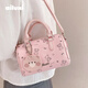 Ai Luxi Bags for Women with Niche Design Pink Bear Presbyterian Bowling Boston Crossbody Bag Handbag Sweetheart Powder