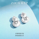 Zokai platinum earrings PT950 gourd earrings simple and versatile Chinese Valentine's Day gift E03605 about 2.1g