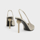 Charles/Keith25 Autumn New Product Temperament Toe Toe Heel Diamond Decoration Sandals Talls High Birthday Gift CK1-60280485 Gold Gold 39 (250)