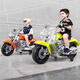 Aobeixiong children's electric motorcycle, male and female baby three-wheeled motorcycle, can seat 1-6 years old children, charging toy car, green 12V4.5A battery + foot pedal + Bluetooth