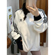 Adidas clover Männer und Frauen gestrickt Long Sleeve T-Shirt Ke5824 Ke5825 Ke5826 Beige Ia4877 S