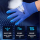 JD Logistics Protection du travail Glants résistant aux usages Pneus de travail Pneus de construction en caoutchouc et en encre Bleu Bleu Anti-Slip Breathable Protection [MISE À JOUR] A688 ROI résistant à l'usure [1 double pack] Aucune spécification